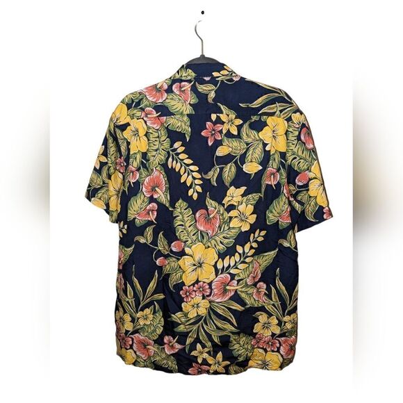 Vintage Polo By Ralph Lauren Floral Colorful Cotton Casual  Shirt Size Large - Picture 5 of 6